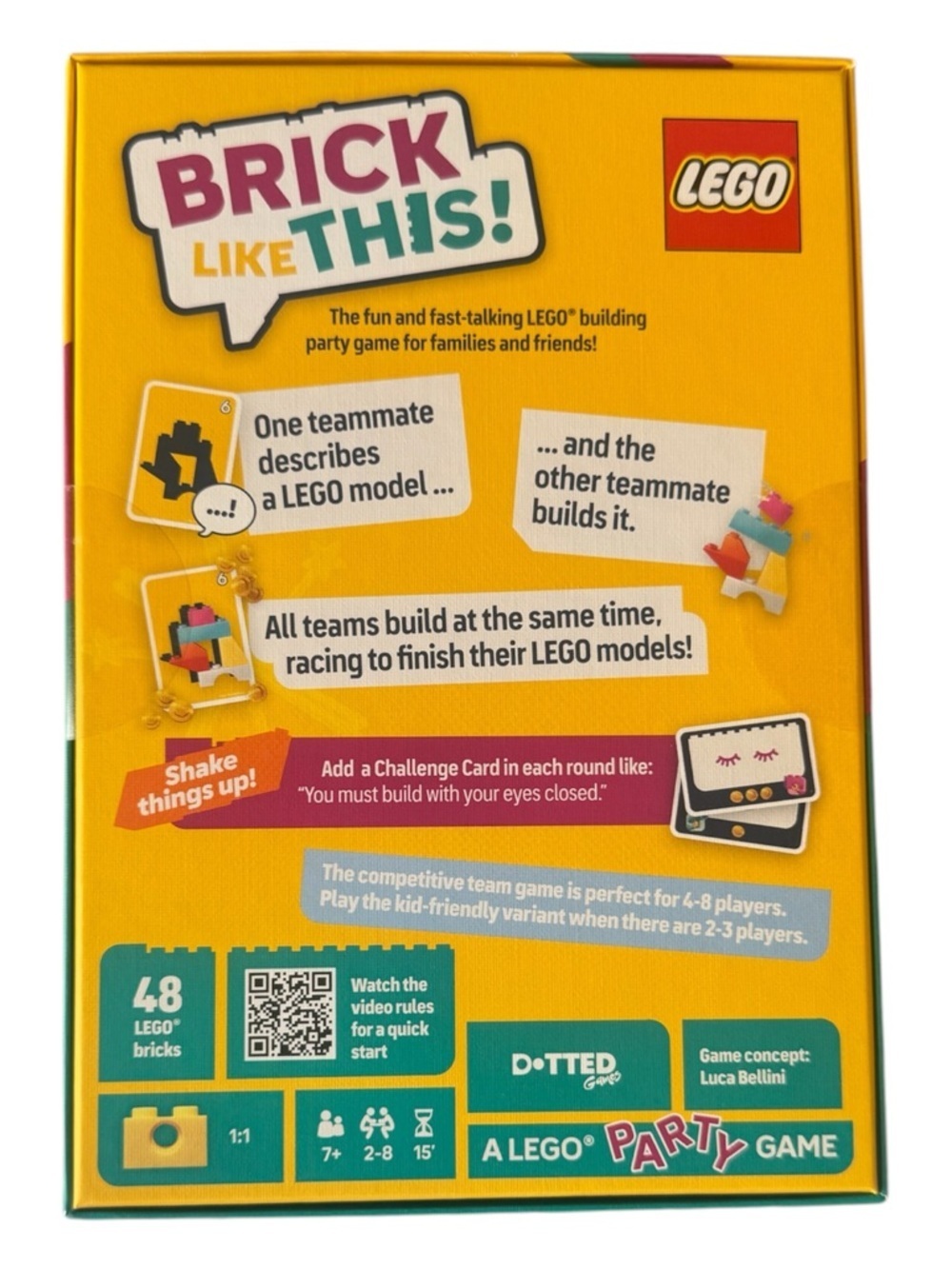 NWT! LEGO Brick Like This! Party Game - Picture 2 of 2